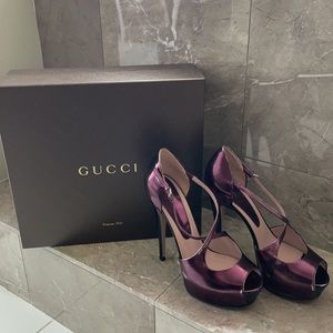 GUCCI Platform High Heel Sandals - Size 37